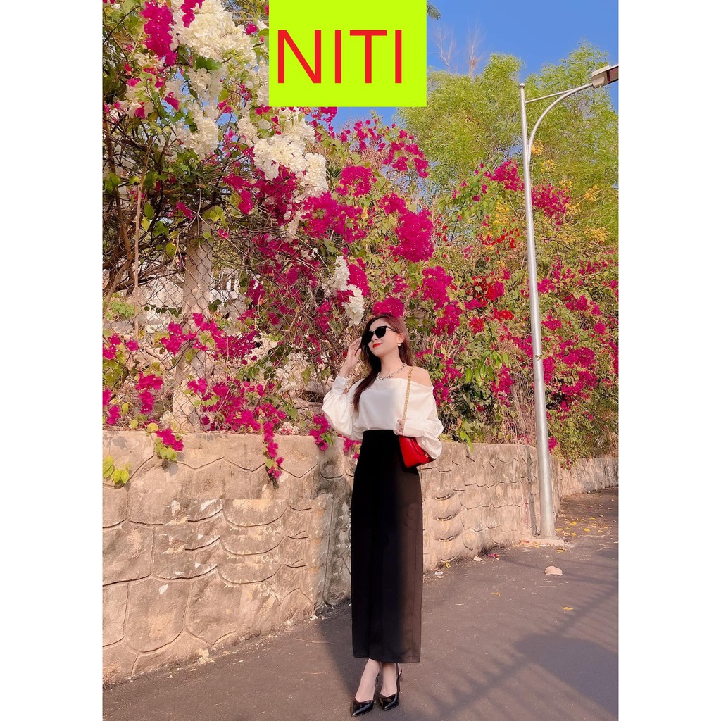 QUẦN TÂY ỐNG RỘNG NỮ LƯNG CAO MÀU ĐEN CAO CẤP NITI LAI CUỐN, CÚC CÀI KHÓA KÉO TRƯỚC SIÊU XỊN SÒ, CHẤT VẢI TUYẾT MƯA DÀY