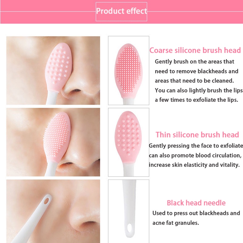 Cọ Rửa Mặt Tẩy Tế Bào Chết Bằng Silicone Đa Năng Tiện Dụng