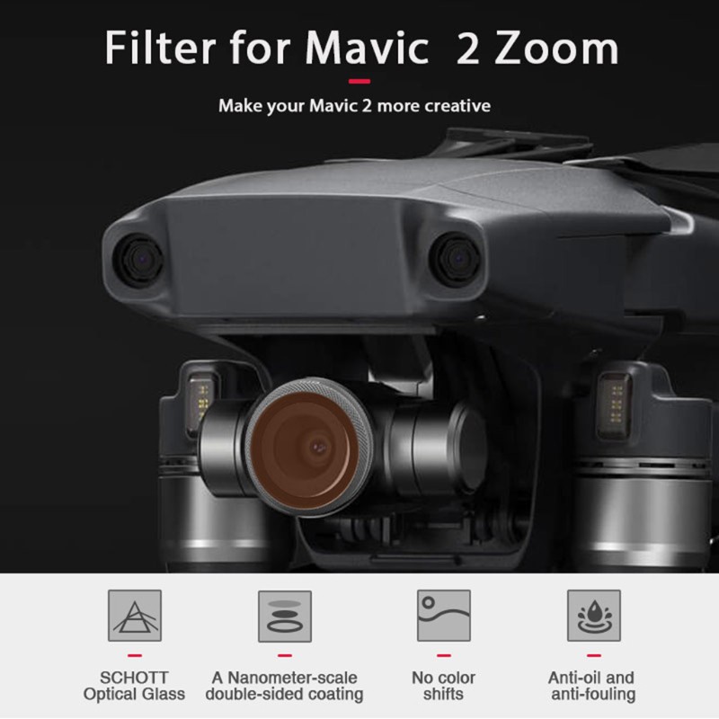 Bộ Lọc Ống Kính Máy Ảnh Nd4 Nd8 Nd16 Nd32 Nd64 Cho Mavic 2 Zoom Drone