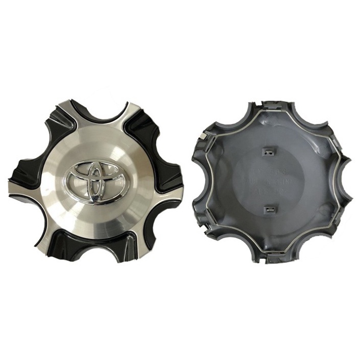 Logo chụp mâm, ốp lazang bánh xe ô tô Toyota Fortuner 2017-2020 - Chất liệu: Nhựa ABS + Hợp kim nhôm