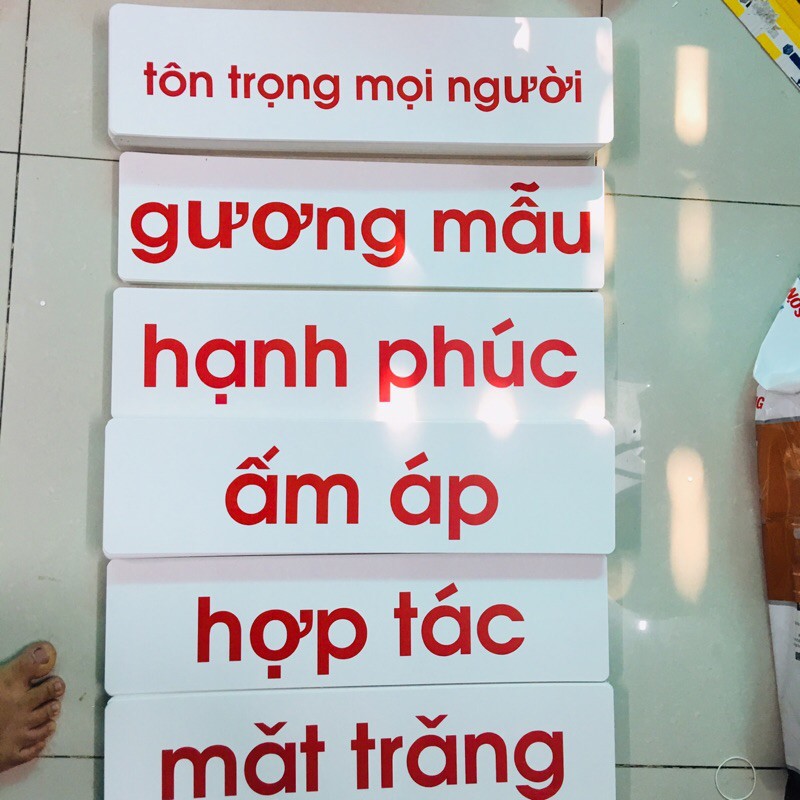 Combo thẻ flashcard bộ nhập tâm