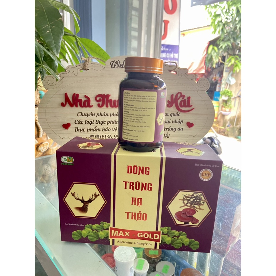 Viên uống Đông Trùng Hạ Thảo MAX-GOLD giúp ăn ngon, ngủ tốt, tăng cường sức đề kháng, phục hồi sức khỏe, hộp 30 viênn