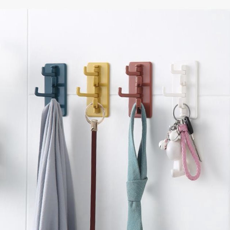 Móc treo đồ gắn tường bằng ABS không cần đinh vít tiện dụng chất lượng cao