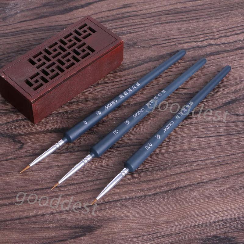 Cọ Vẽ Lông Chó Sói 3 Kích Cỡ Chuyên Nghiệp
