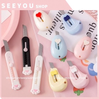 Dao Rọc Giấy Dao Mini Cá Nhân Charm Hoạt Hình loppy Capybana Cute Cà Rốt Khủng Long