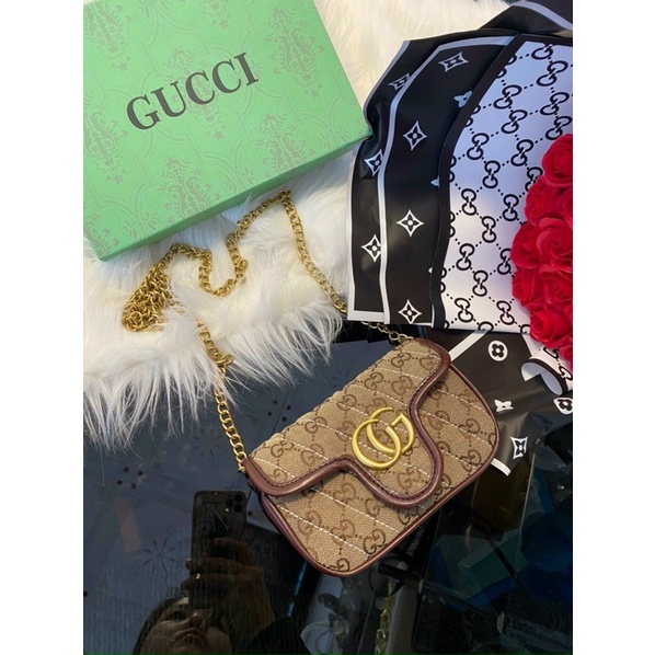 Túi đeo chéo thời trang nữ nhỏ gọn hoạ tiết siêu đẹp phong cách Hàn Quốc