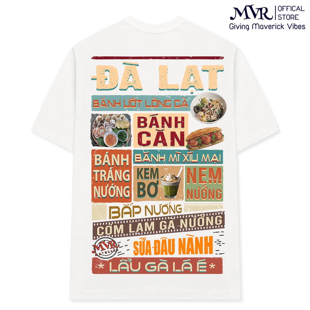 Áo thun Đà Lạt gia đình dalat under fact du lịch chụp hình checkin form unisex rộng phông cotton local brand MVR BB8010