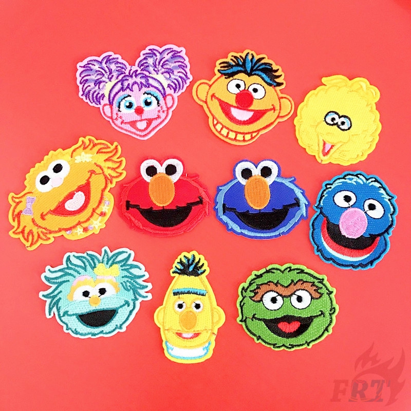 &gt; Ready Stock &lt; ☸ Sesame Street S-4 Patch ☸ 1Pc Diy Sew On Iron On Badges Patch