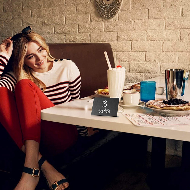 Bộ 10 Bảng Đen Mini 4 X3inch Dùng Trang Trí Thức Ăn - Buffet - Bàn Tiệc Cưới - Bakery - Bảng Nhỏ