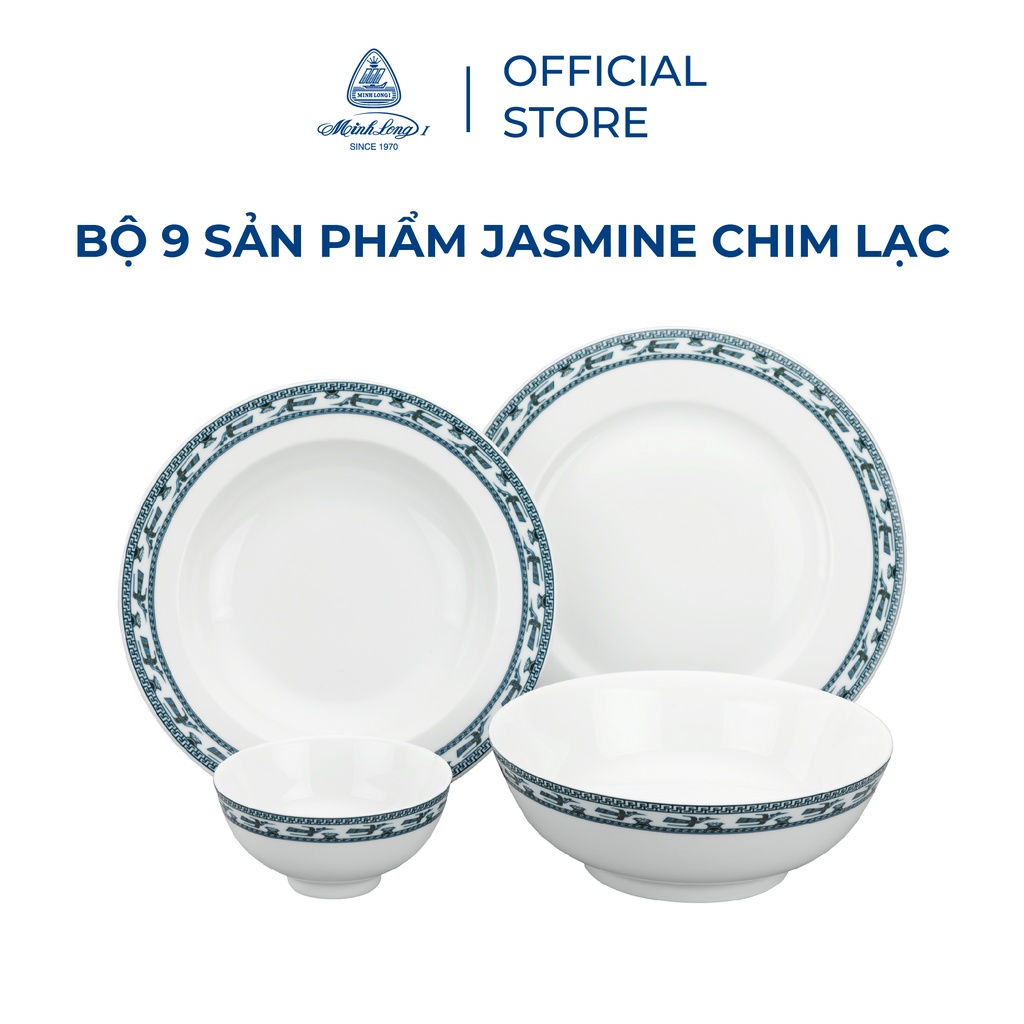 Bộ đồ ăn Minh Long 09 sản phẩm - Chim lạc