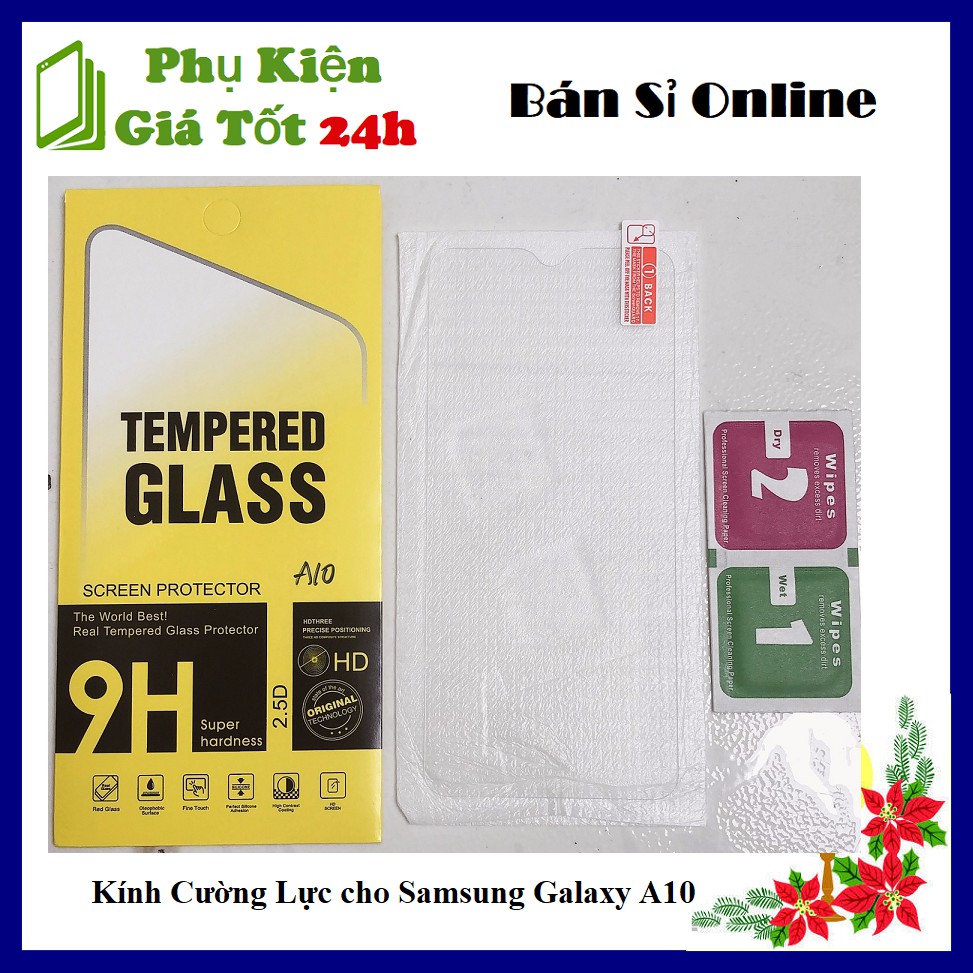 [Tăng Miếng Lau] Kính Cường Lực Cho Samsung Galaxy A10 - Siêu Mỏng