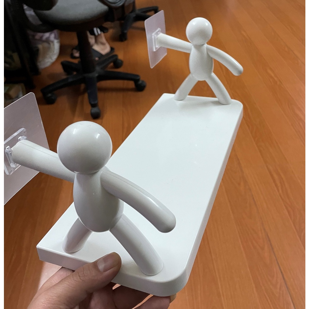 Kệ dán tường đa năng, kệ để đồ không cần khoan đục hình nhân