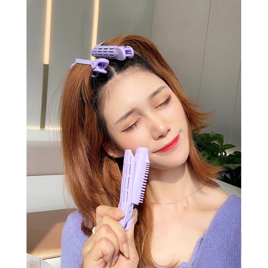 Set 5c lô kẹp uốn tóc tạo kiểu phồng tóc mái tạo kiểu phong cách Hàn Quốc cho nữ