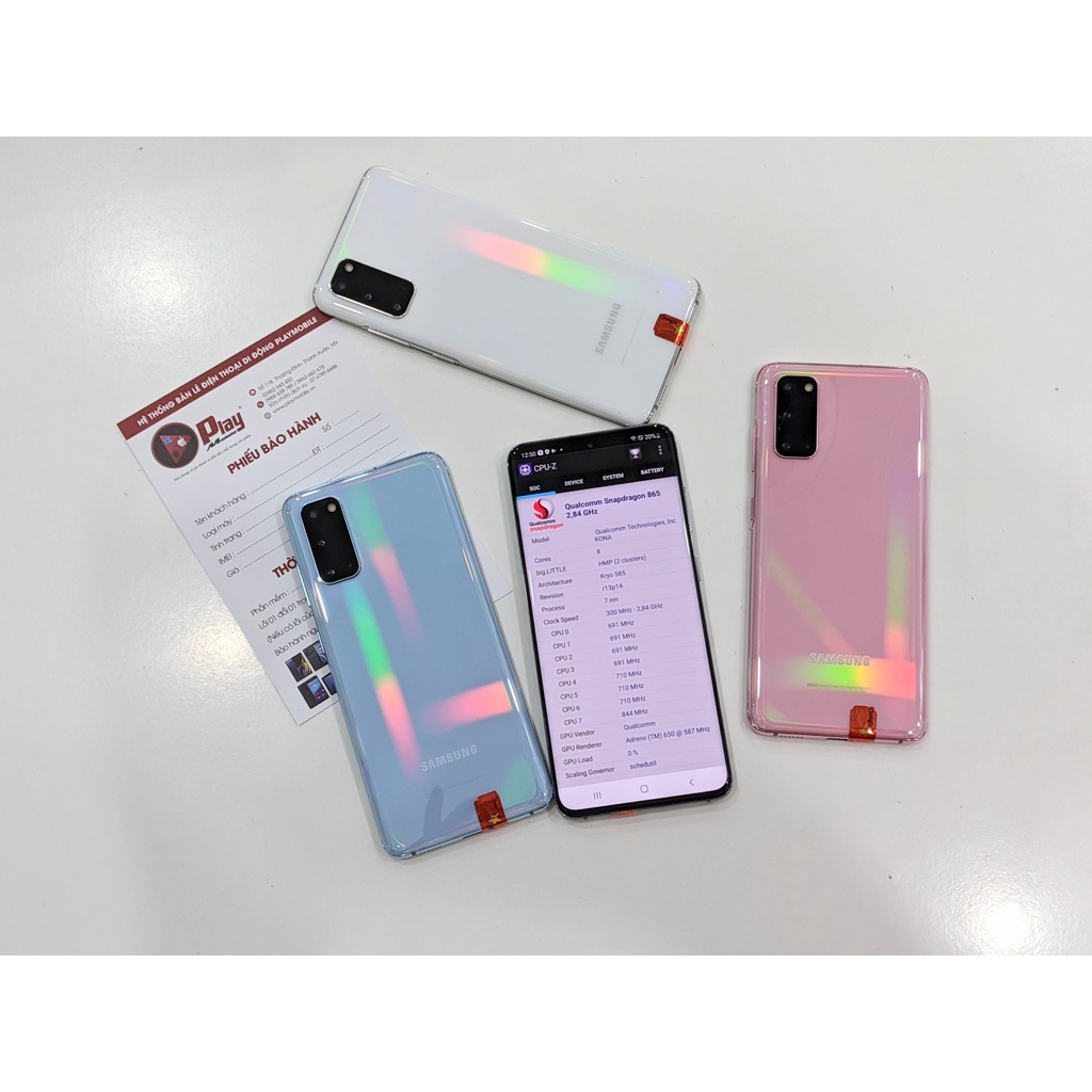 Điện Thoại Samsung Galaxy S20 5G 2 SIM chip Snapdragon 865 màn 120HZ  || Ram 12GB bộ nhớ 128GB PlayMobile