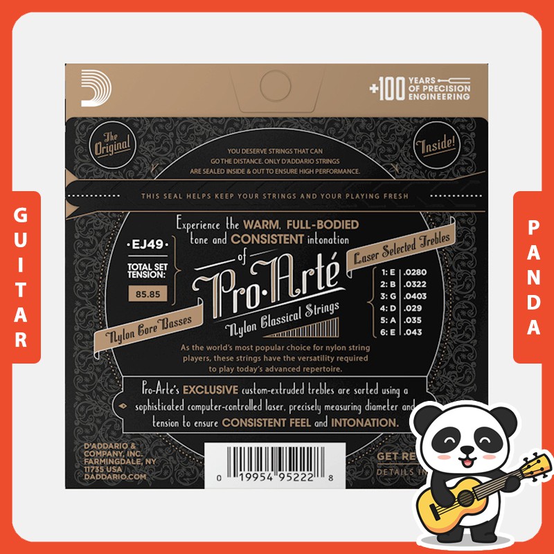 [Chính hãng] Dây Đàn Guitar Classic EJ49 Size Normal