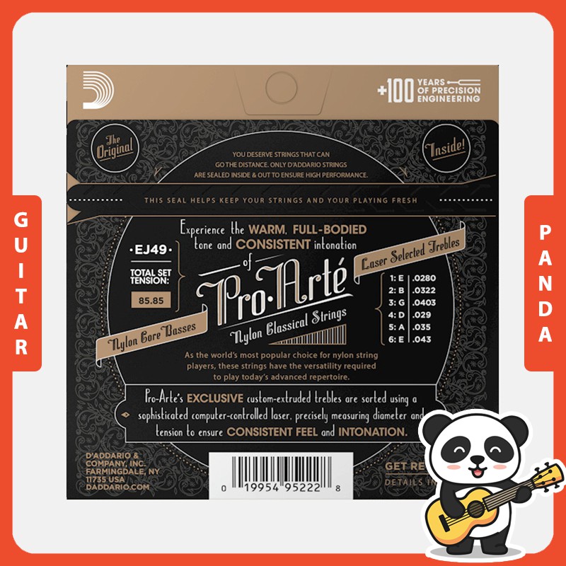 [Chính hãng] Dây Đàn Guitar Classic D'Addario EJ49 Size Normal