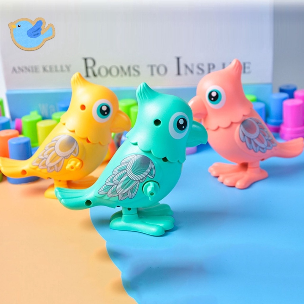 Đồ Chơi Dùng Dây Cót Hình Chú Vẹt Siêu Cute Cho Bé