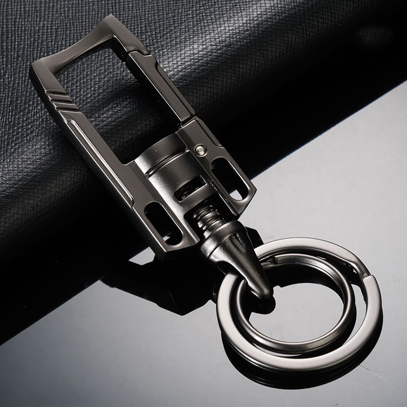 Móc khóa xe hơi bằng thép cao cấp Proud Horse mã OM114 móc chìa khóa cổ điển Phặn Phặn