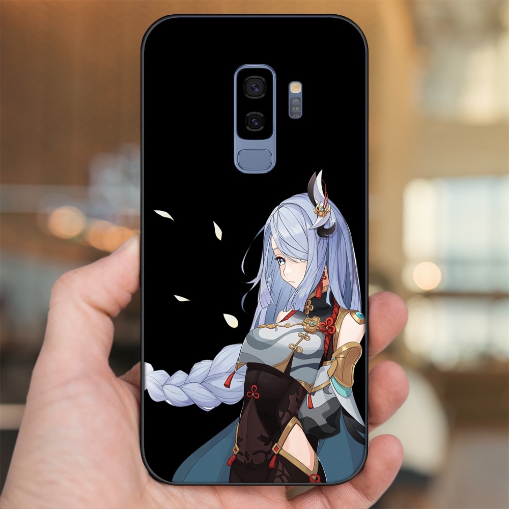 Ốp lưng Samsung S9 Plus viền đen in hình Shenhe Genshin Impact