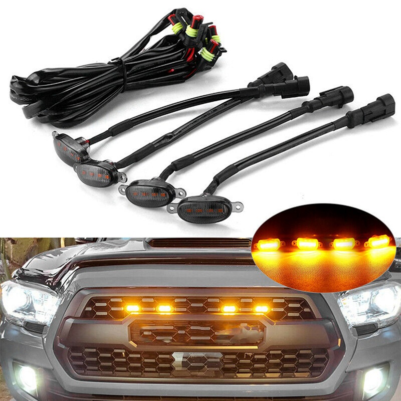 Set 4 Đèn LED Gắn Phía Trước Xe Hơi Ford F-150 F150 2009-2018