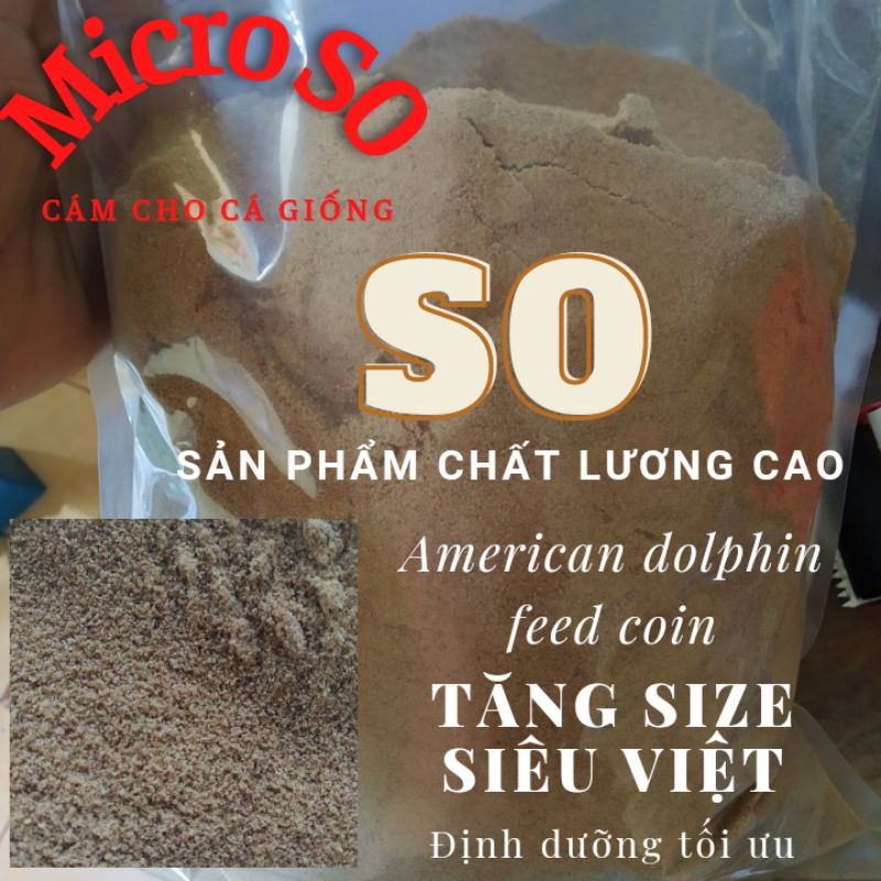 Gói 200g Cám Micro S0, S2 cám dinh dưỡng ưu việt cho cá Koi giống, Guppy, beta, mún