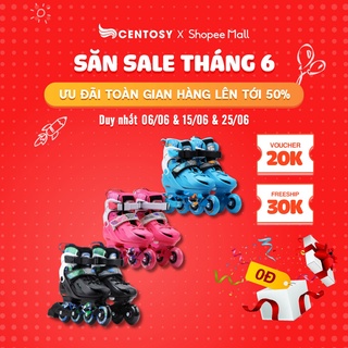 Giày patin trẻ em cao cấp - centosy flying bkb k7 - có bánh phát sáng, form chắc chắn