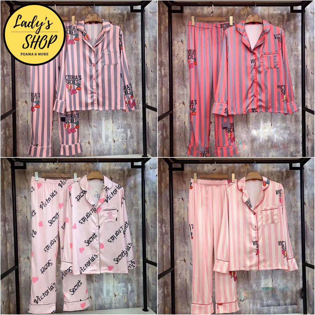 Đồ Bộ Pijama - Bộ Lụa Satin Dài Tay Hoạ Tiết Cao Cấp [FREE SHIP] | BigBuy360 - bigbuy360.vn