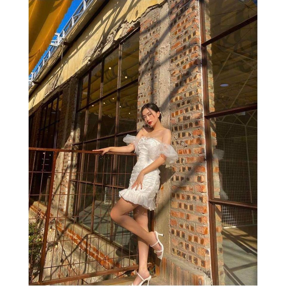 ĐẦM TRẮNG VOAN TAY BỒNG - CHIC DRESS | BigBuy360 - bigbuy360.vn