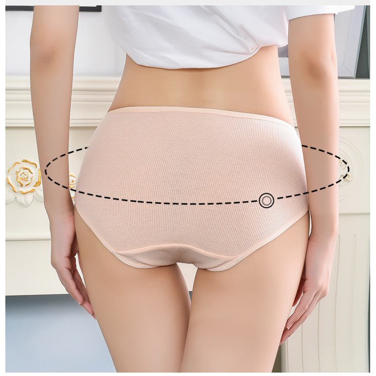 Quần Lót Nữ Cotton gân tăm kháng khuẩn thoáng mát tôn dáng đính nơ xinh Lida bikini MÃ A08 | BigBuy360 - bigbuy360.vn