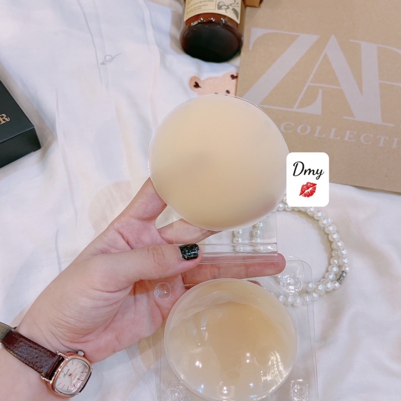 Miếng dán ngực silicon NIPPLE COVER nhiệt tự thân, dán ngực siêu chắc