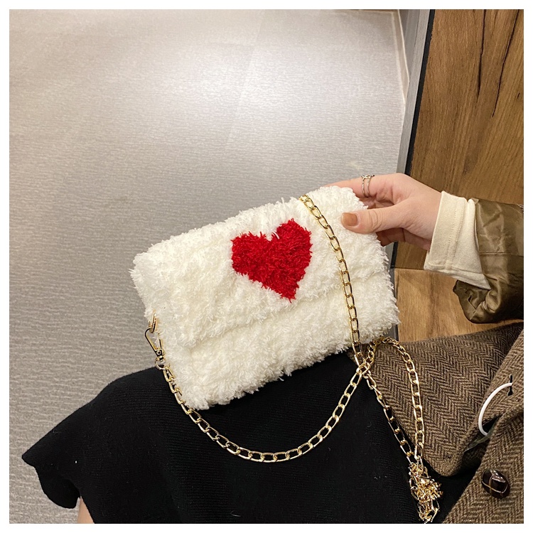 Túi tự đan đeo chéo handmade phối trái tim thời trang - Phụ kiện đan túi HAVAKI