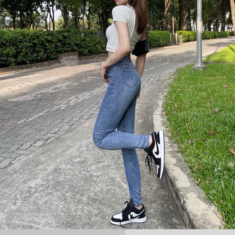 Quần Jeans Skinny  Nữ Lưng Cao Tôn Dáng  Lai Cắt 3 màu Shop YuRi Jeans (Hình Thật Shop Chụp Kèm Video) YURI001 | WebRaoVat - webraovat.net.vn
