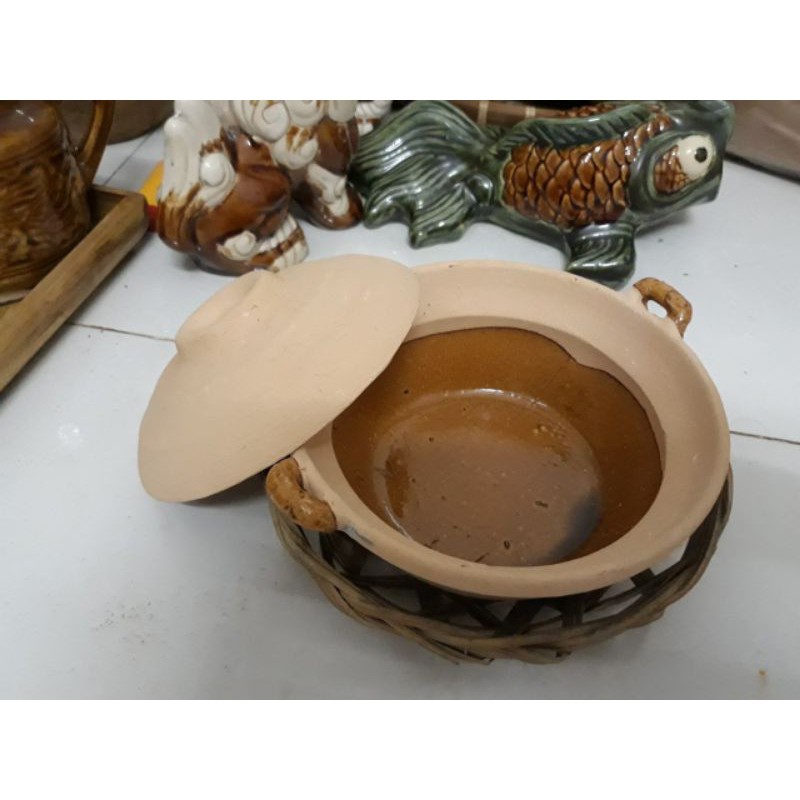 Nồi đất tráng men chuyên dụng các món kho