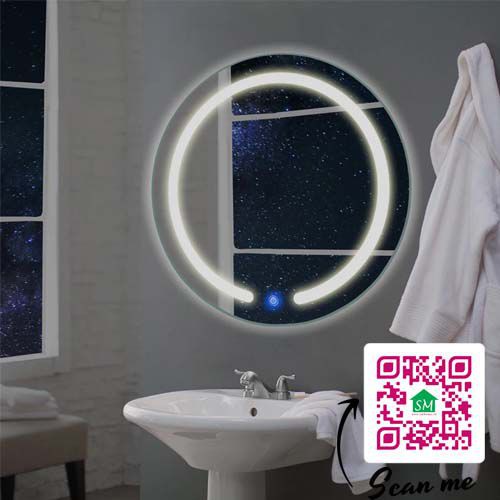 GƯƠNG ĐÈN LED PHÒNG TẮM THÔNG MINH SMHOME GNT06 -TÍCH HỢP ĐÈN LED VÀ CÔNG TẮC CẢM ỨNG TRÊN GƯƠNG