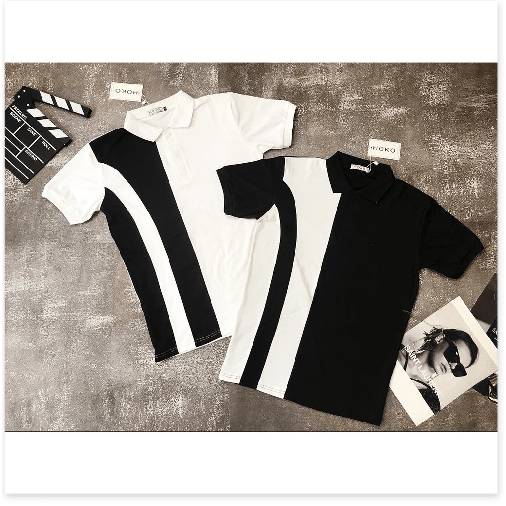 Áo thun trụ phối NEW SỌC TRẮNG ĐEN CỰC ĐẸP , HOT PHONG CÁCH HÀN KOKO MI FASHION