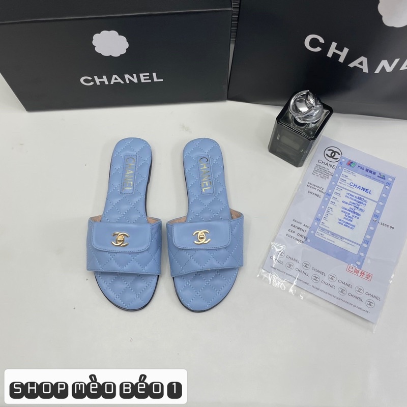 Dép quai ngang trần chỉ đế bệt fullbox