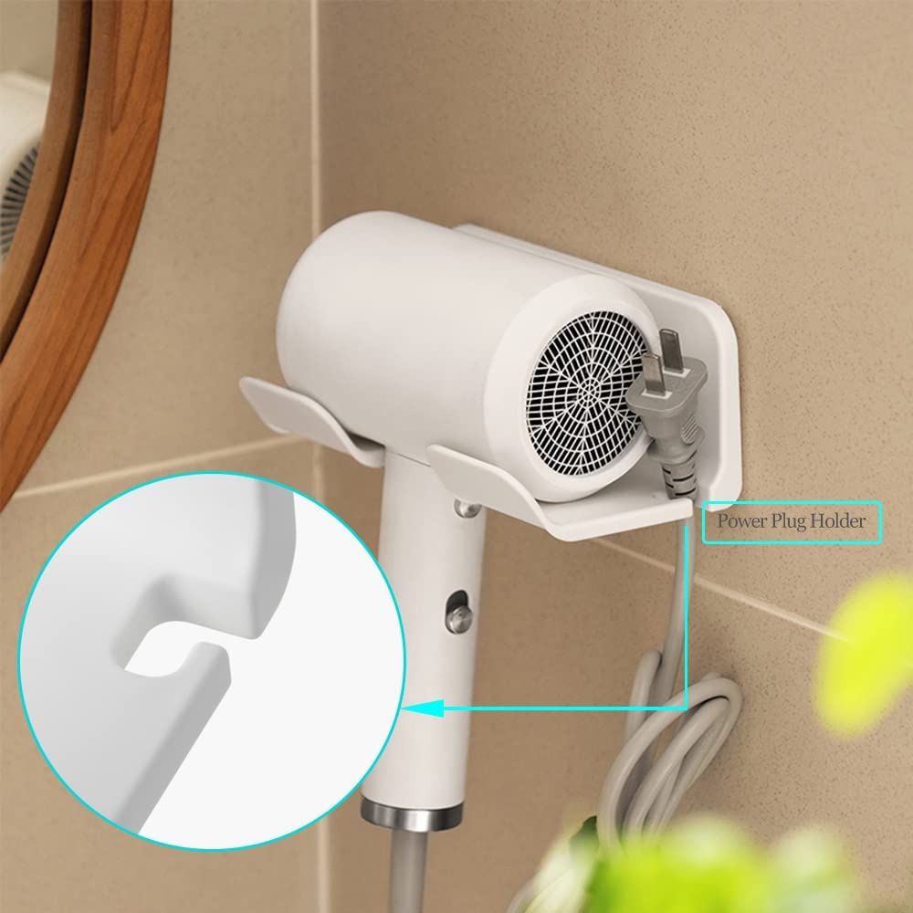 Giá Đỡ Máy Sấy Tóc Không Cần Đục Lỗ Chống Thấm Nước Chống Ẩm Mốc Tiện Dụng