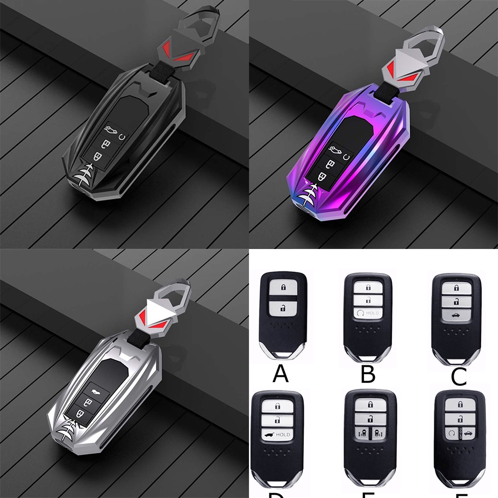 Vỏ Bọc Chìa Khóa Điều Khiển Từ Xa Bằng Kim Loại Cho Xe Ô Tô Honda City Civic Jazz Crv Accord Brv Hrv