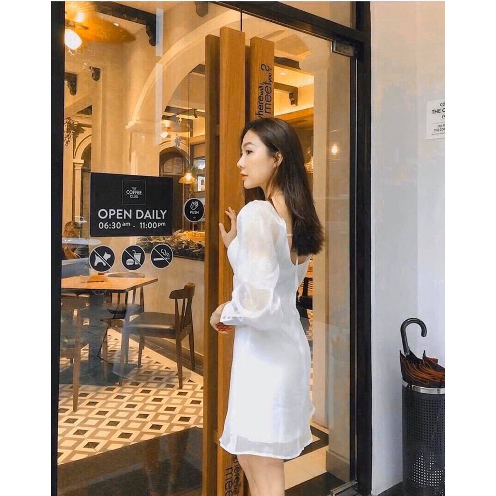 [ SIÊU SALE - HÀNG VNXK ] Đầm Công Chúa Tay Phồng Phối Lưới Trắng Dễ Thương Kèm Ảnh Thật