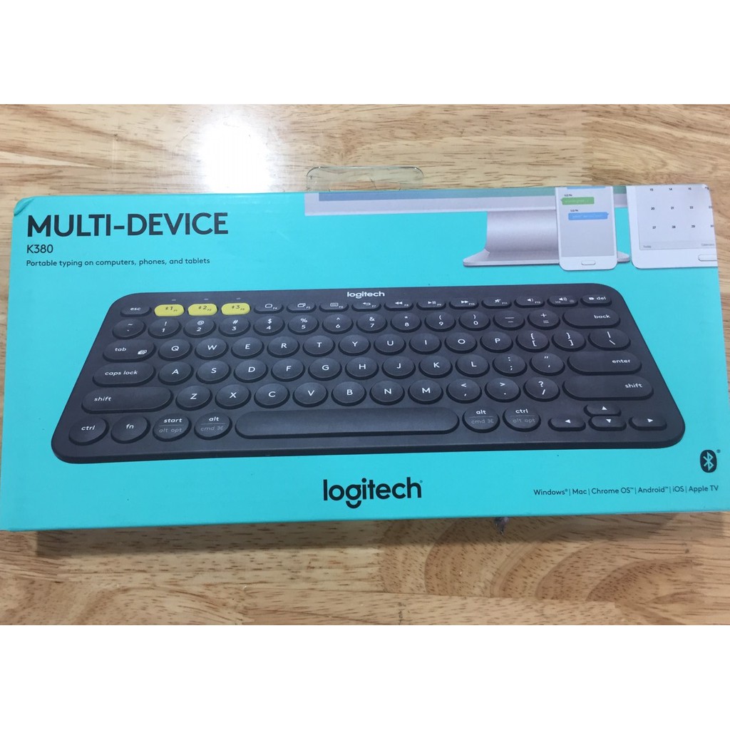 [Mã 267ELSALE hoàn 7% đơn 300K] Bàn phím không dây kết nối đa thiết bị Logitech K380