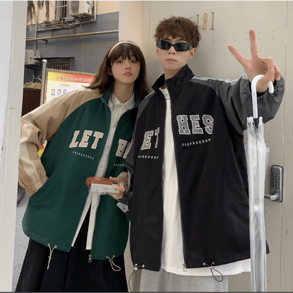 Áo khoác dù 2 lớp dài rộng y hình thời trang y hình LET HES siêu đẹp dành cho các bạn trẻ MIDU FASHION