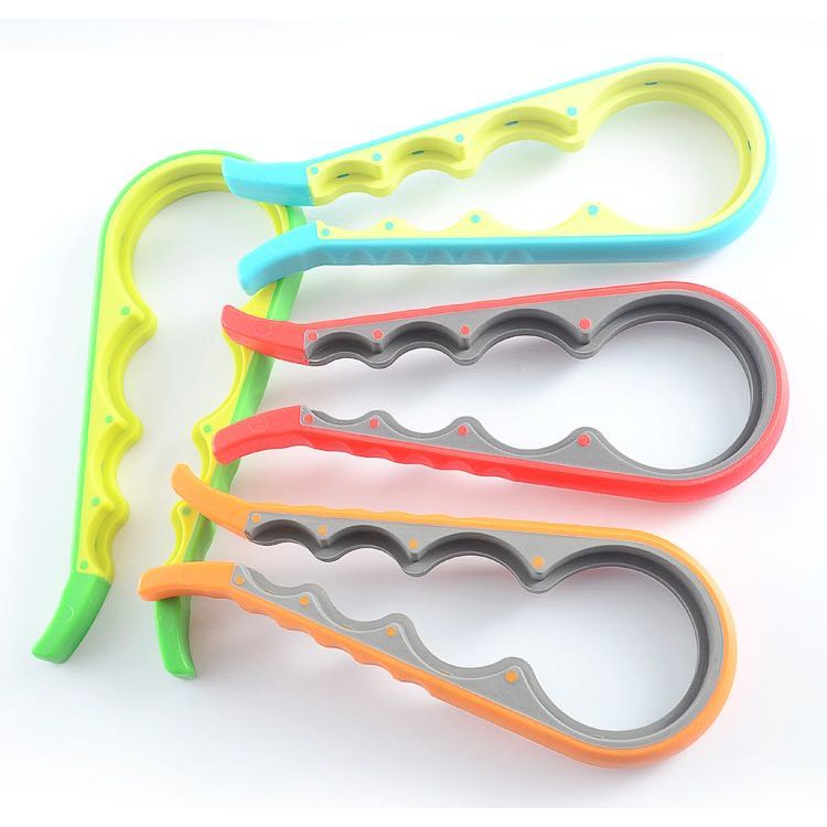 Dụng Cụ Mở Nắp Lọ Chống Trượt 4 Trong 1 Bằng Silicone