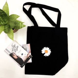 [G-Dragon Style] ~ BEST SELLER ~ Túi Tote Đen Hoa Cúc Daisy