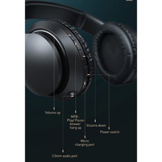 Tai nghe Bluetooth chụp tai Baseus D07