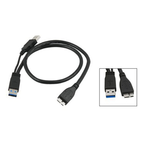 Dây cáp kết nối ổ dĩa cứng di động HDD 60cm có đầu USB 3.0 A sáng micro B Y