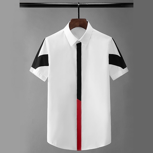 Áo sơ mi, Áo sơ mi nam cộc tay phối màu trang nhã sang chảnh N28.