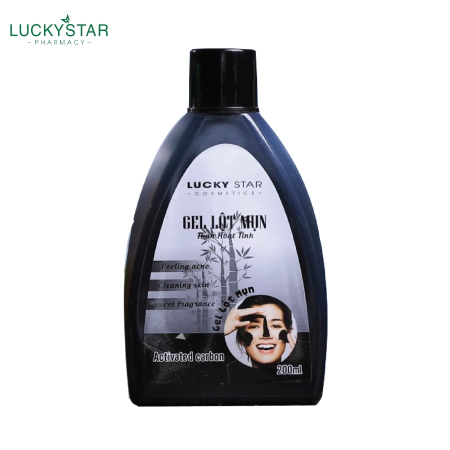 Gel Lột Mụn Than Hoạt Tính Lucky Star - (200ml)