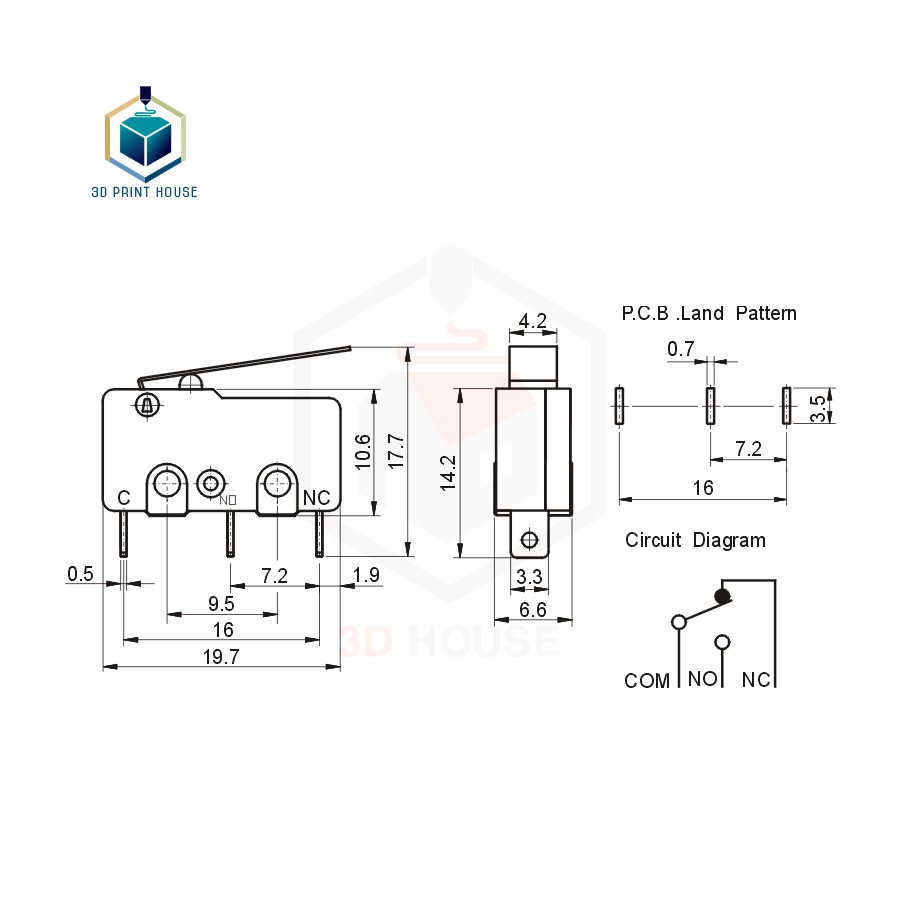 Công Tắc Hành Trình EndStop 5A 125-250VAC