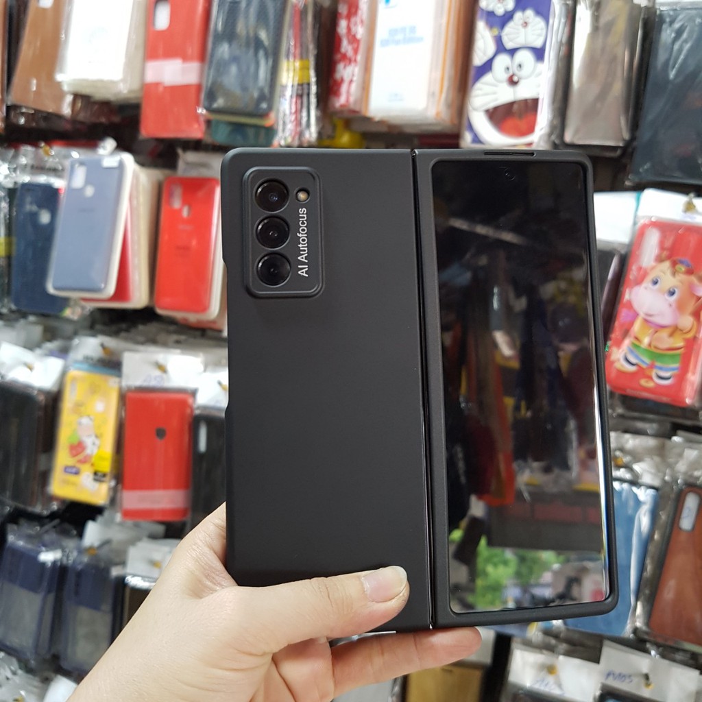 Ốp lưng samsung Z Fold 2 cứng trong suốt bóng sịn