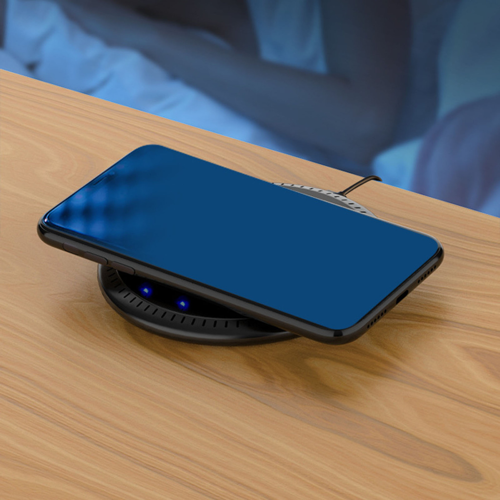 Bộ Sạc Nhanh Không Dây Mini 10w Tiện Dụng Kèm Phụ Kiện